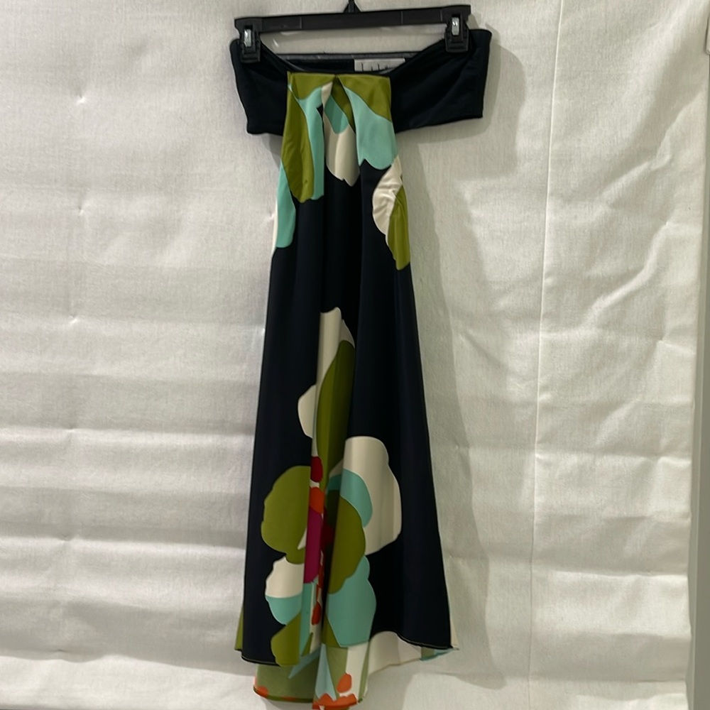 Nicole Miller silk mini dress - tropical print